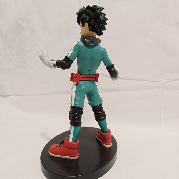 Izuku Midoriya Deku My Hero Academia action statue ~7" w/ stand original box - Picture 6 of 8